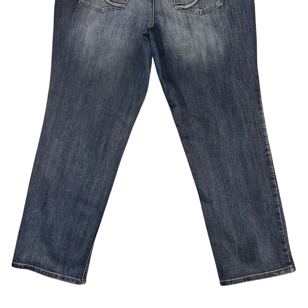 Maurices Plus Size Straight Leg Jeans Womens 20W 31 Medium Wash Pockets Logo - Picture 7 of 8